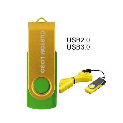 64g 32g 16g8g USB Flash Memory Disk 360 μοίρες περιστροφή Flash Drive Εταιρικό λογότυπο