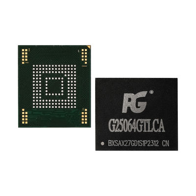 High Speed eMMC5.1 Memory Chip with 330MB/s Read and 240MB/s Write Speeds in Compact 11.5x13x0.8mm BGA153 Package